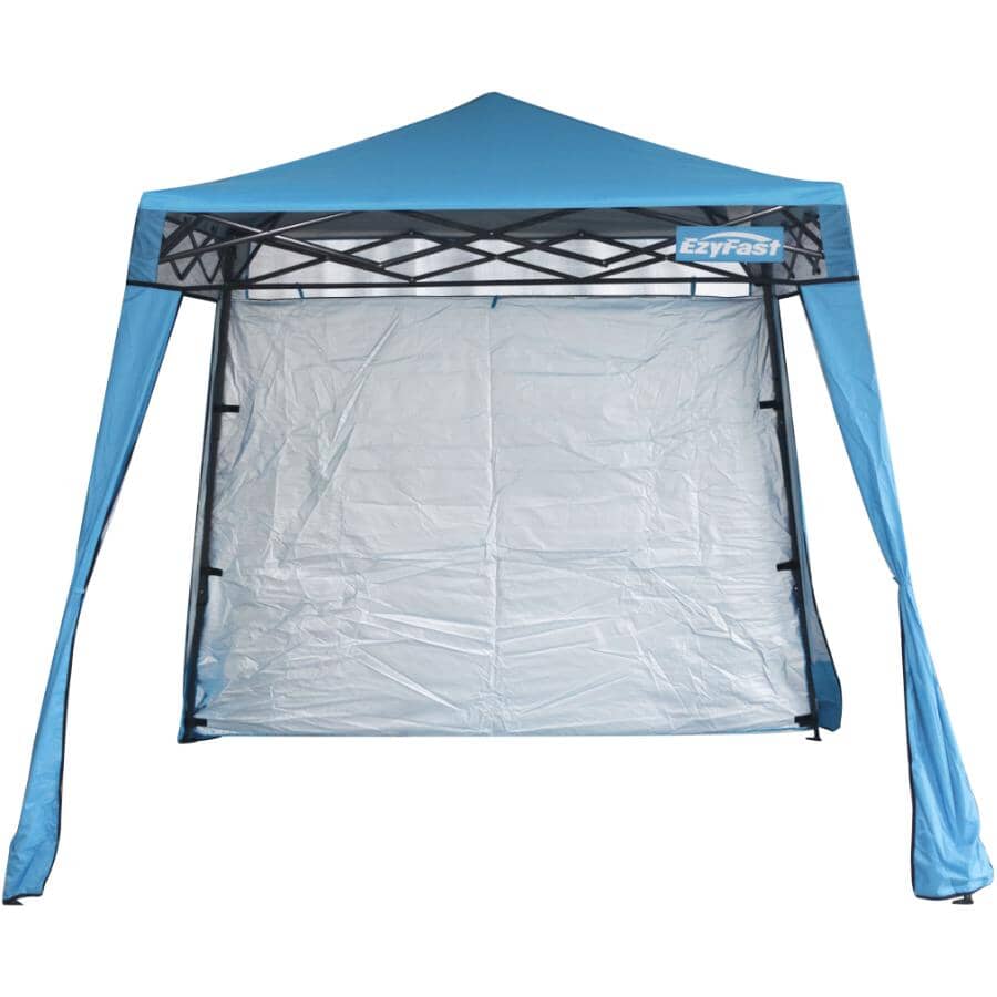 EZYFAST 8' x 8' Blue Folding Sun Shelter | Home Hardware