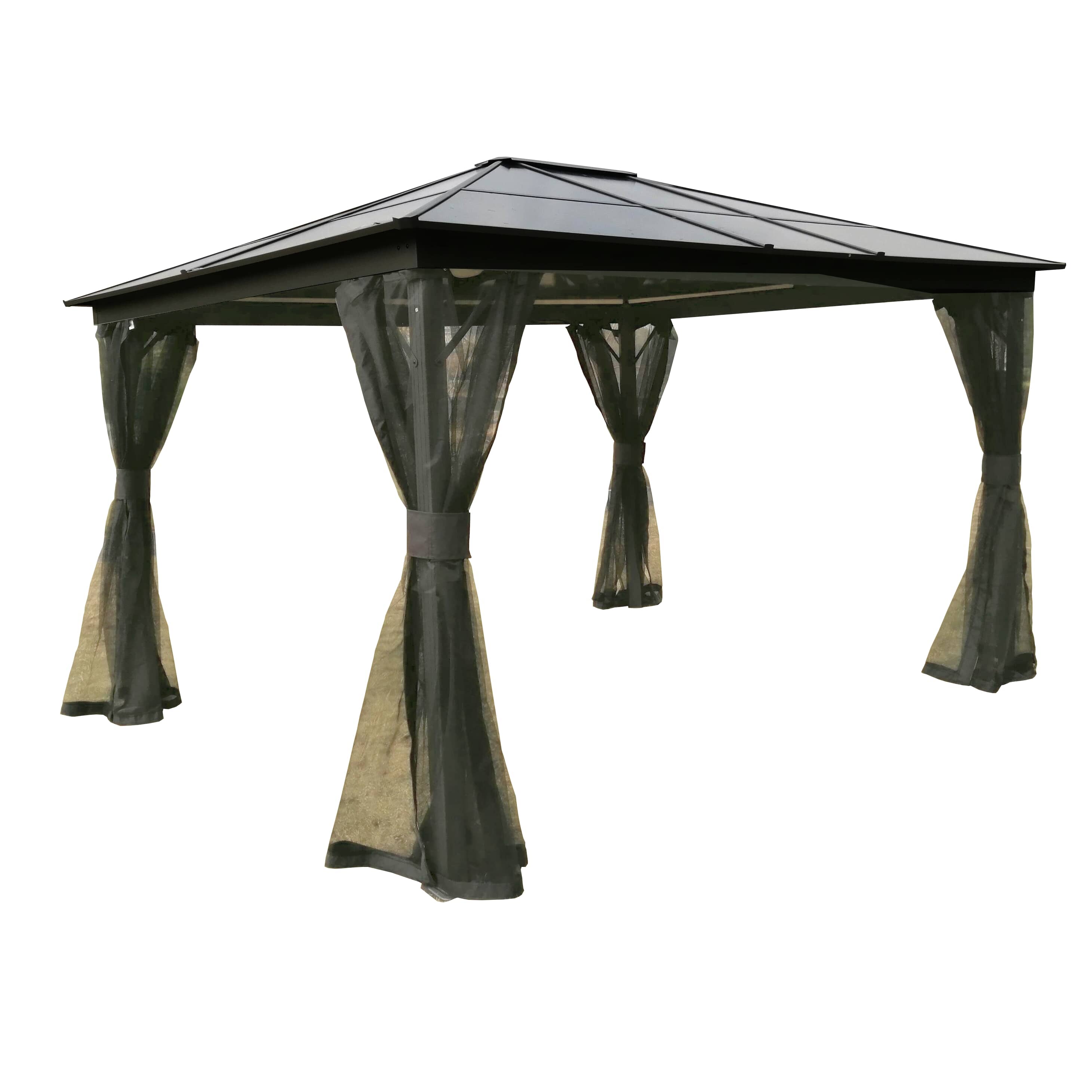DURA 10' x 12' Maldive Polycarbonate Hard Top Gazebo, with