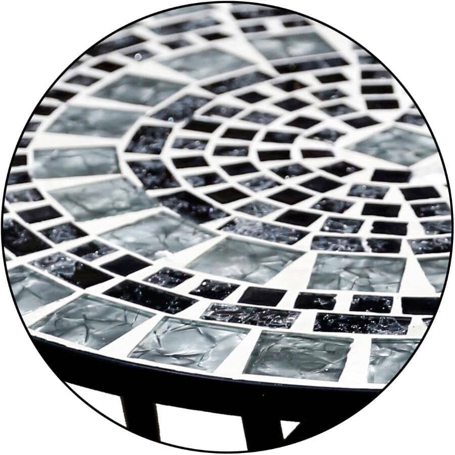 ALPINE Marbled Glass Mosaic Folding Bistro Set | Home Hardware