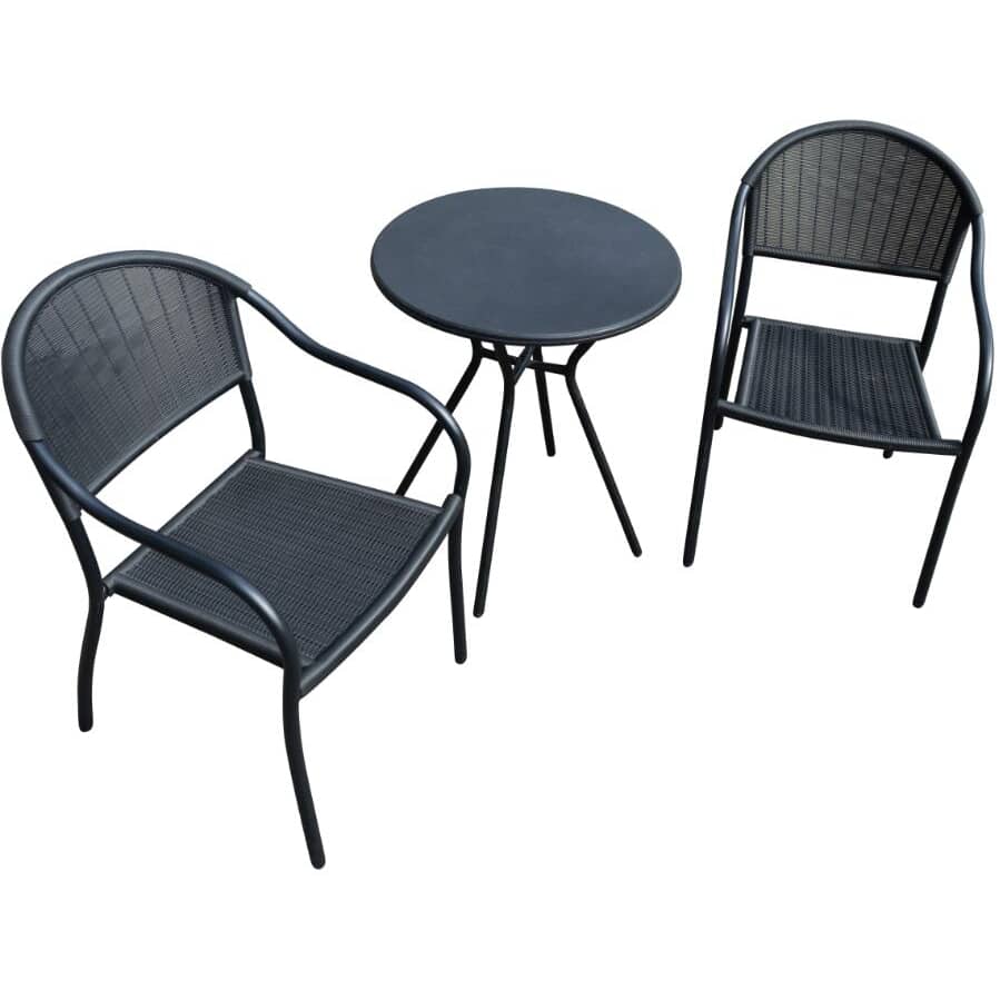 AUTMOON Patio Metal Bistro Set, Folding Outdoor Patio Furniture Sets, Patio  Set of Foldable Patio Table and Chairs-White W1586P143181