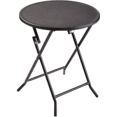 Instyle Outdoor 28 Round Wicker Folding Side Table Home Hardware - Patio Side Table Home Hardware