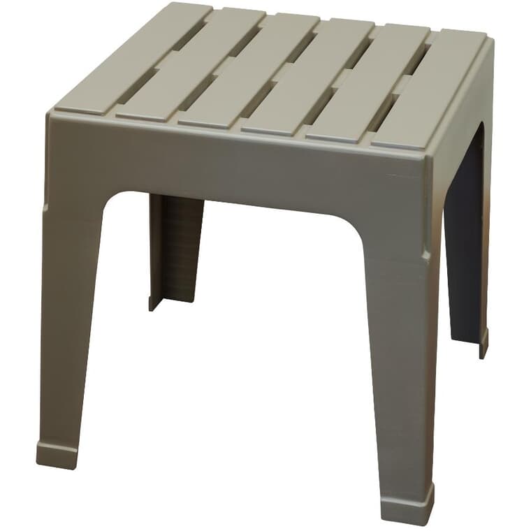 Grey Big Easy Resin Stack Side Table