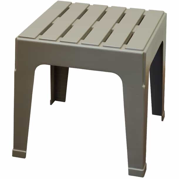 KETER Grey Big Easy Resin Stack Side Table Home Hardware