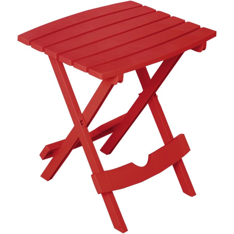 Quick Fold Side Table - Cherry Red, 15" x 17"