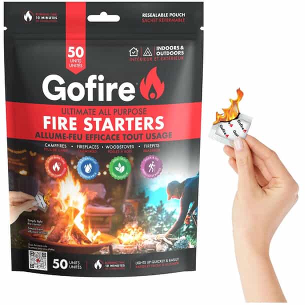Pack De 12 Allume-feu Naturels En Bois - Idéal Pour Cheminée, Poêle, Barbecue Et Campement