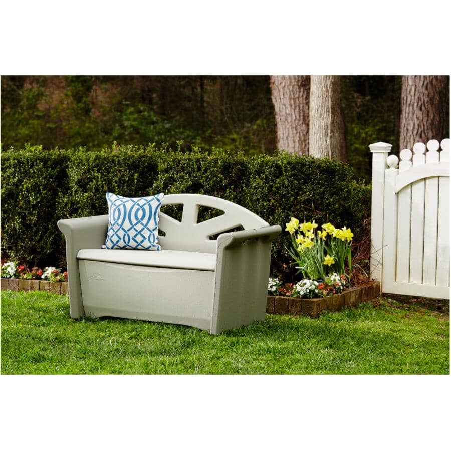 RUBBERMAID Patio Bench, with Storage Compartment | Home Hardware