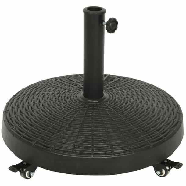 home hardware patio umbrella base and the wheels lock firmly in place Yaheetech 200lbs 4-Piece Offset Cantilever