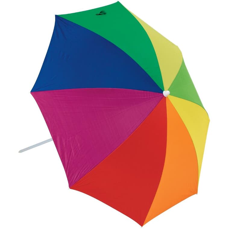 Parasol de plage de 6 pi FPS 50, couleurs variées