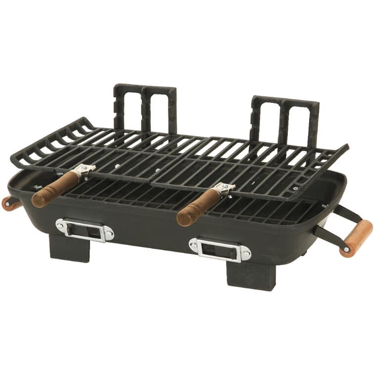 157 sq. in. Table Top Cast Iron Hibachi Charcoal Barbecue