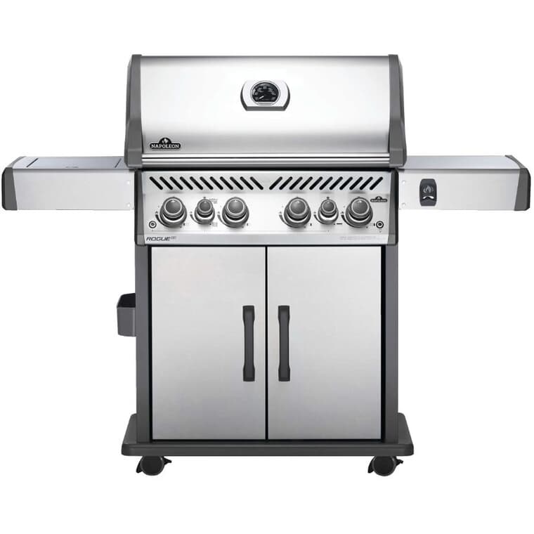 Rogue SE 525 Stainless Steel Natural Gas BBQ - 4 Burners + Infra-red Rear & Side Burners