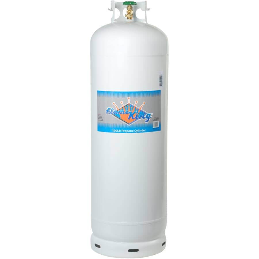 Flame King 100 lb Empty Steel Propane Cylinder with POL Valve 
