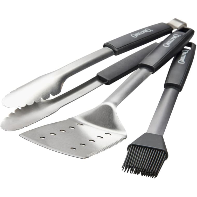 Deluxe BBQ Tool Set - Stainless Steel, 3 Piece