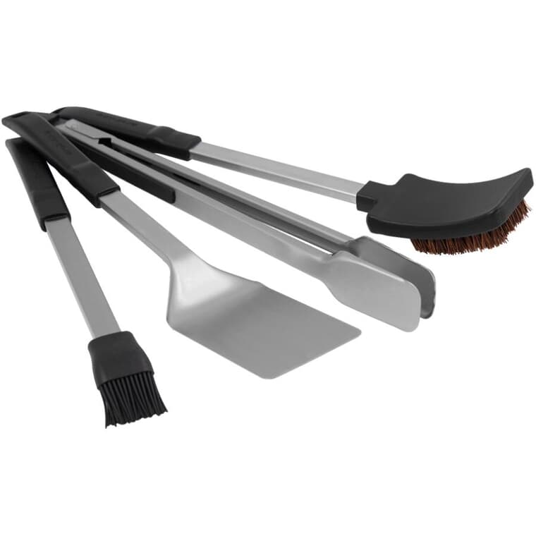 Baron Stainless Steel BBQ Tool Set - 4 Piece