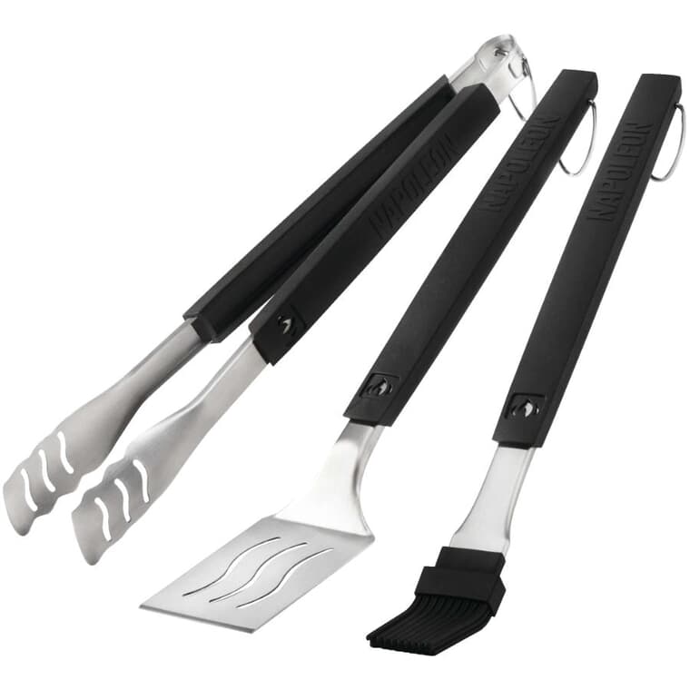 BBQ Tool Set - Stainless Steel, 3 Piece