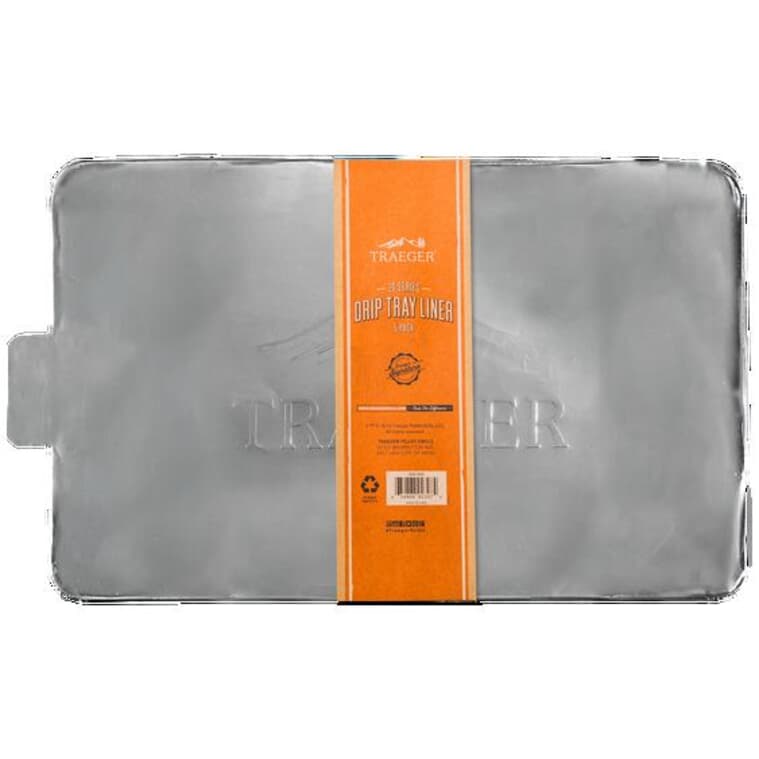 5 Pack Aluminum Foil Drip Pan Liner - for Tailgater Pellet BBQ