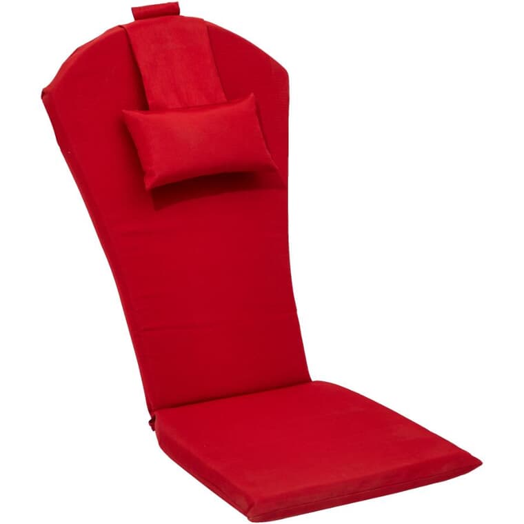 Solid Red Adirondack Chair Cushion