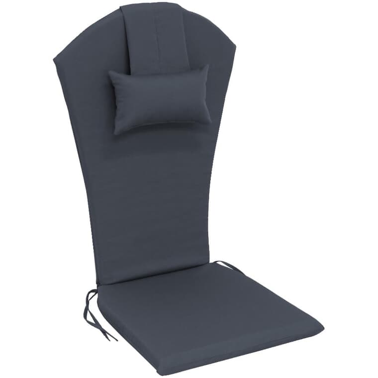 Solid Navy Adirondack Chair Cushion
