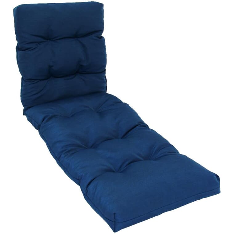 Coussin pour chaise longue, uni bleu marine