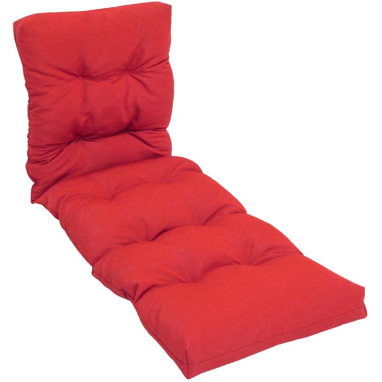 Coussin pour chaise longue, uni rouge
