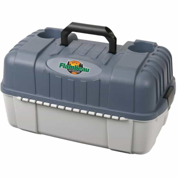 FLAMBEAU 20" Blue/Grey 7 Tray Hip Roof Tackle Box | Home Hardware