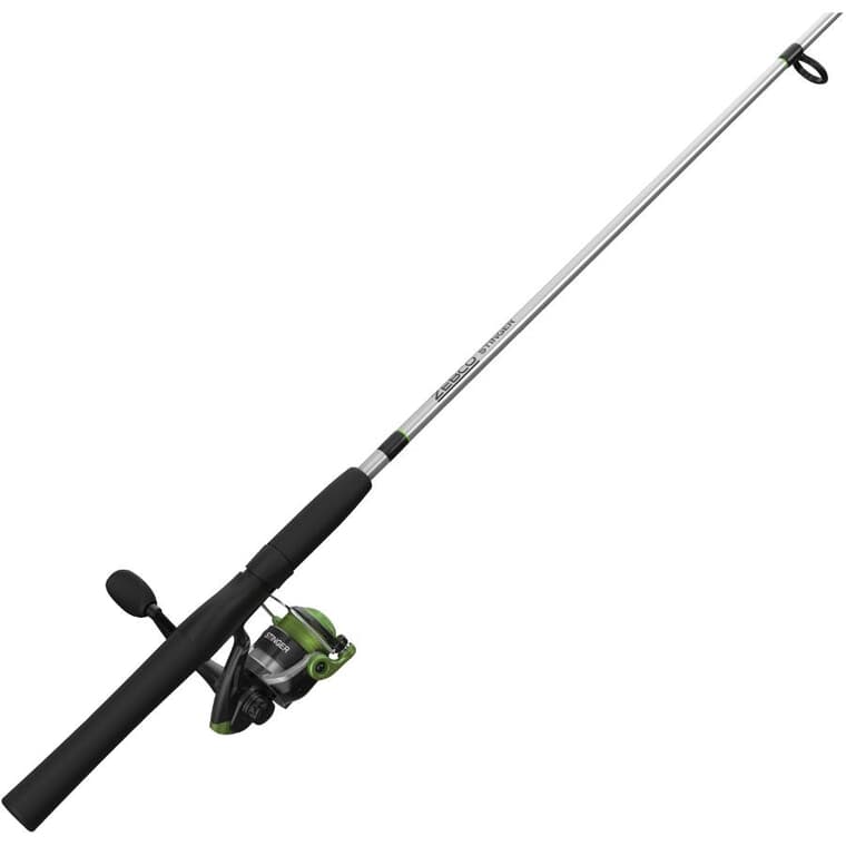 6'6" Stinger Spinning 2 Piece Combo Fishing Rod and Reel