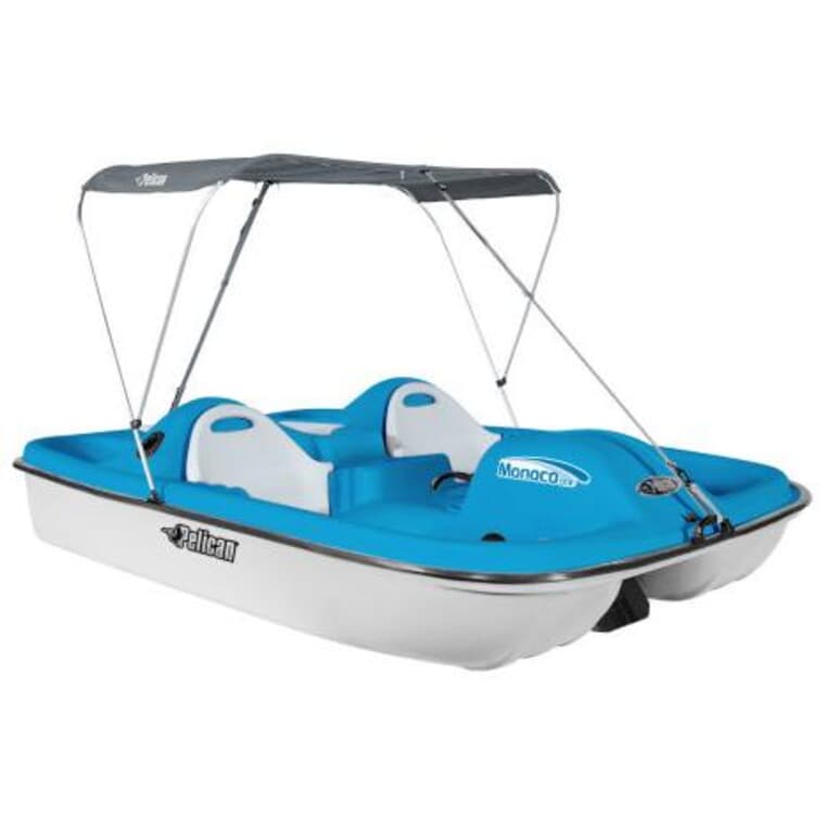 Monaco Deluxe Angler Pedal Boat - Cyan Blue
