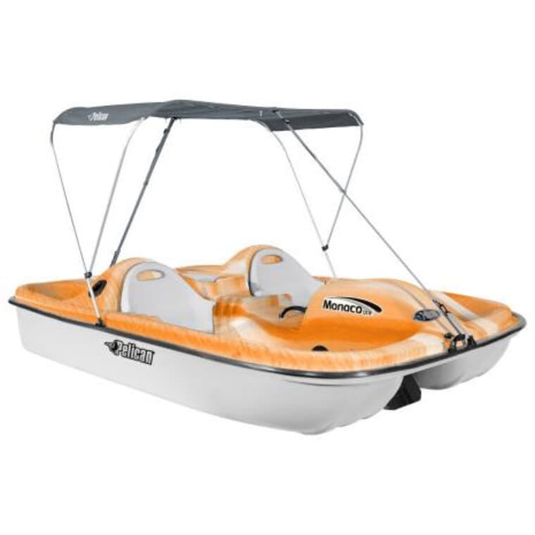 Monaco Deluxe Angler Pedal Boat - Fade Orange