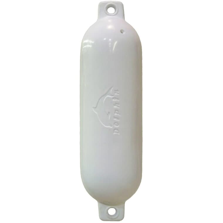 5.5" x 20" Inflatable White Boat Fender