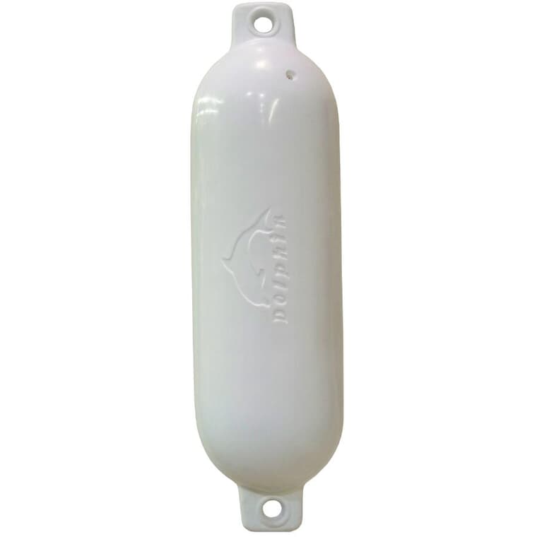 6.5" x 23" Inflatable White Boat Fender