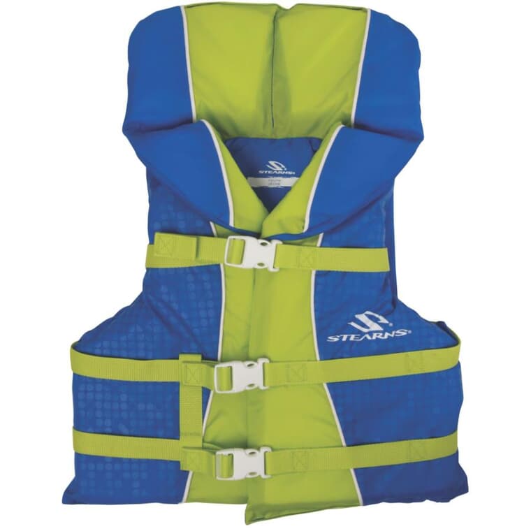 Veste de flottaison VFI pour jeune, 60 à 90 lb, bleu et vert