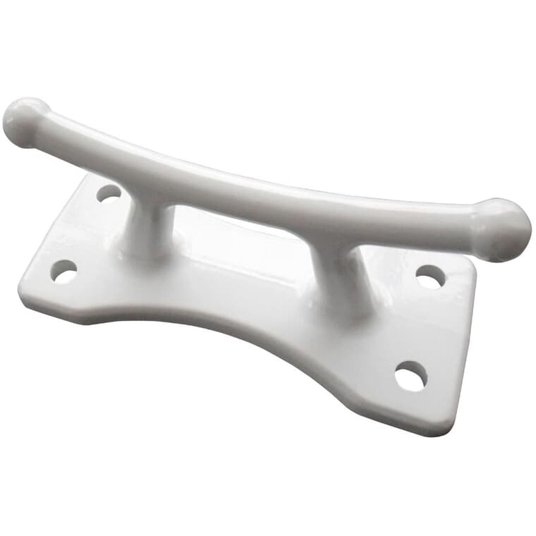 6.5" White Classic Dock Cleat