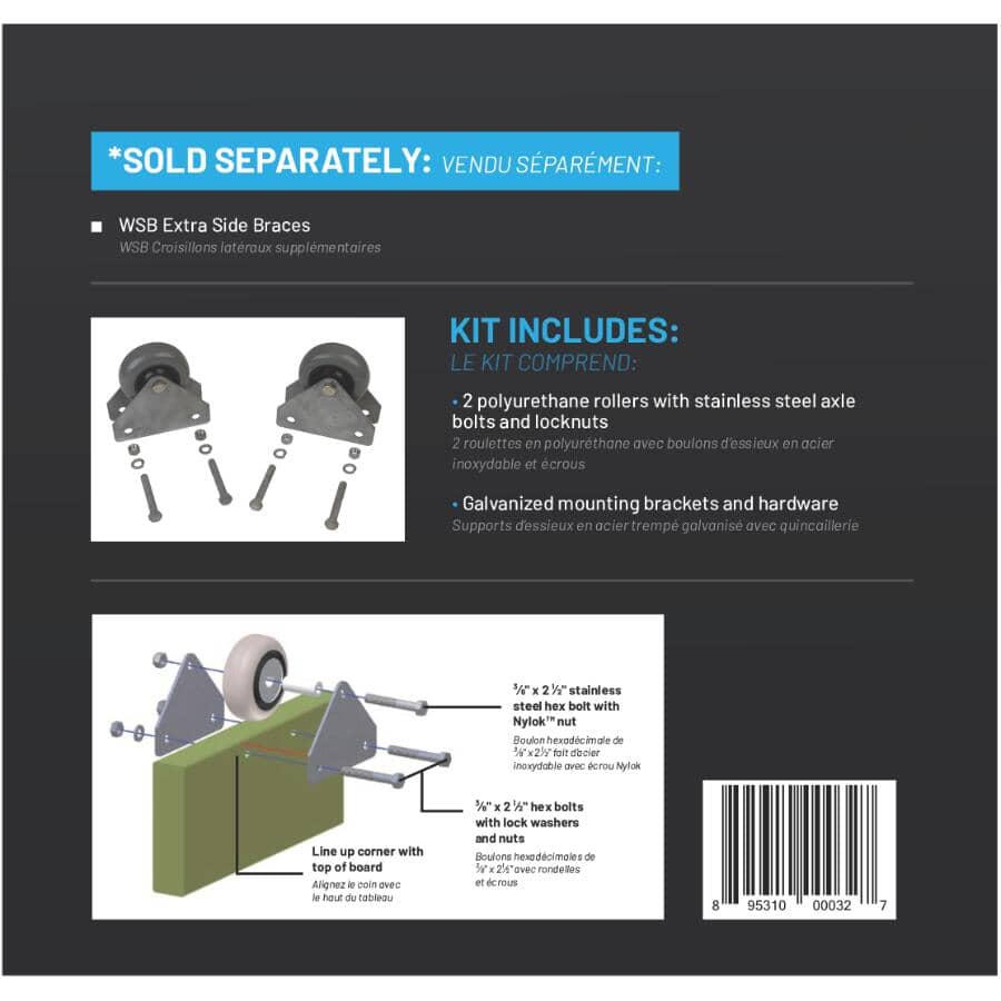 Shoredocker Kit Shore Docker SD1200 Boat Ramp Roller Set | Home Hardware