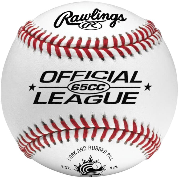 9" Official League Leather Baseball