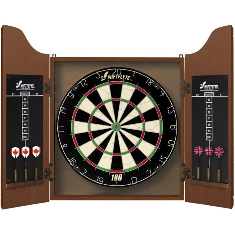 Classic Dart Set with Cabinet