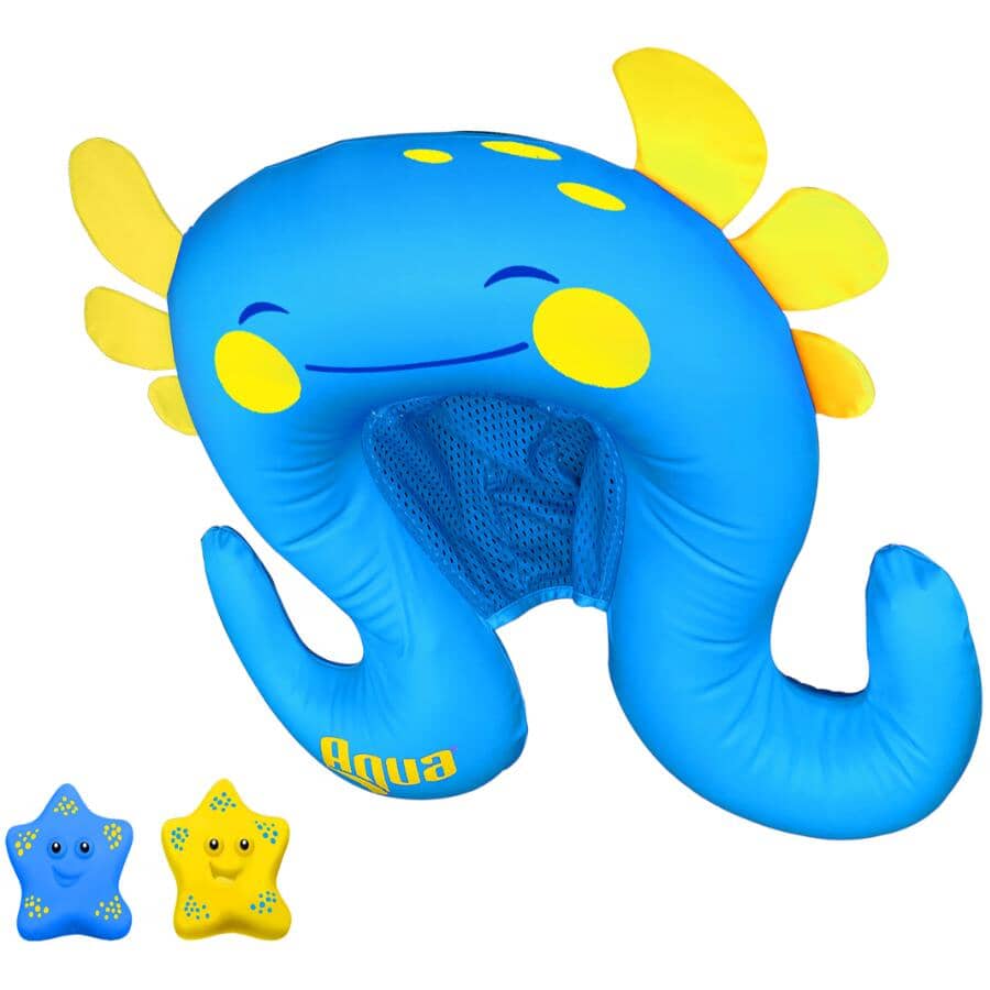 AQUA LEISURE SwimBuddy Inflatable Lounge Rover with Two Chase Toys ...