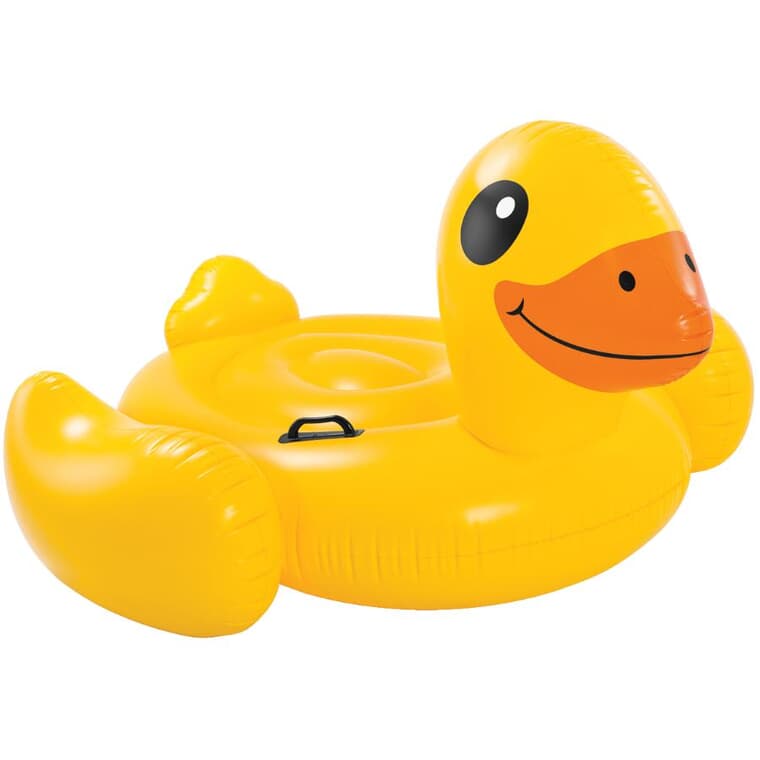 Inflatable 1 Person Yellow Duck Ride-On