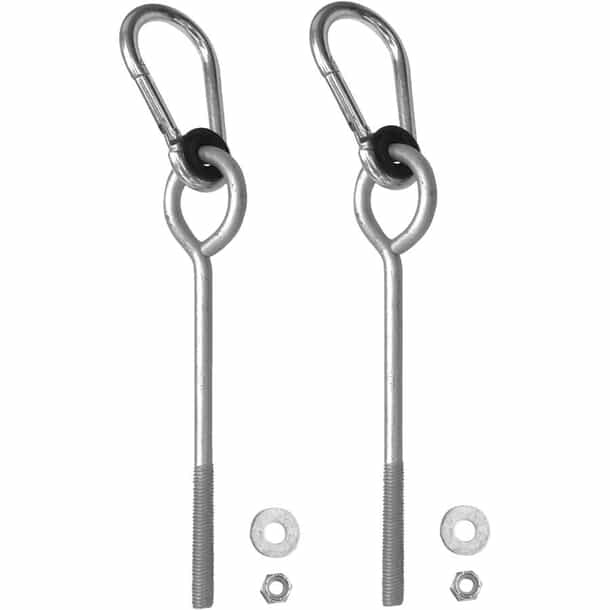 Lot De 2 Crochets De Plafond Pour Charges Lourdes - En Acier Inoxydable