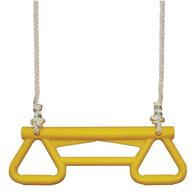 Barre de trapèze pour acrobate, jaune