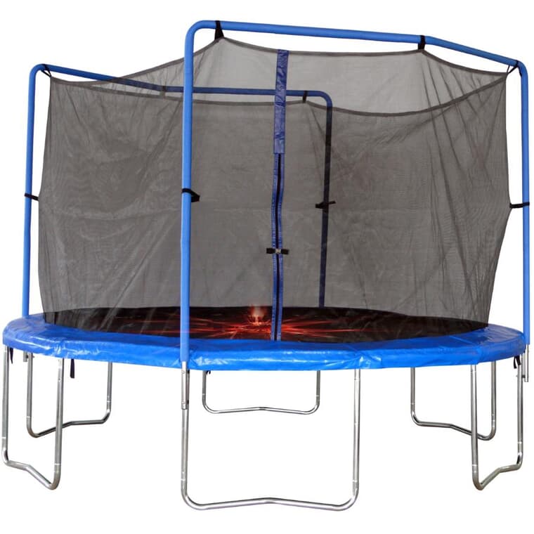 13' Trampoline, with Enclosure and Flash Zone