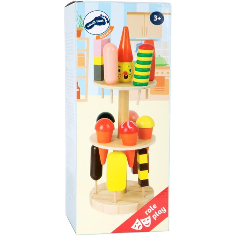 Ice Cream Stand Playset - with 15 Cones