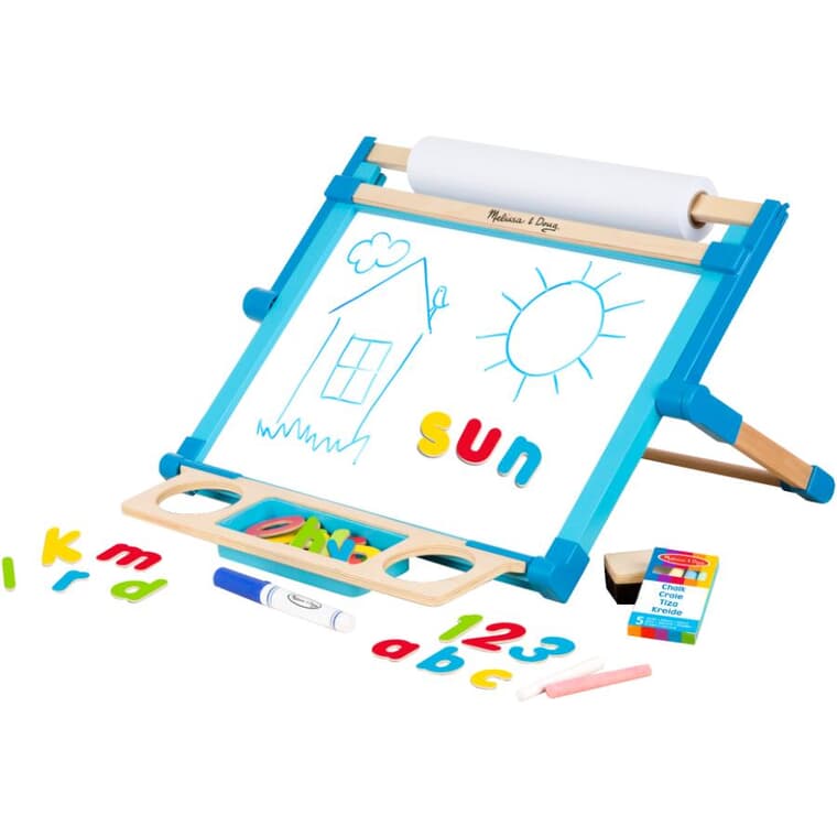 Double-Sided Wooden Tabletop Easel