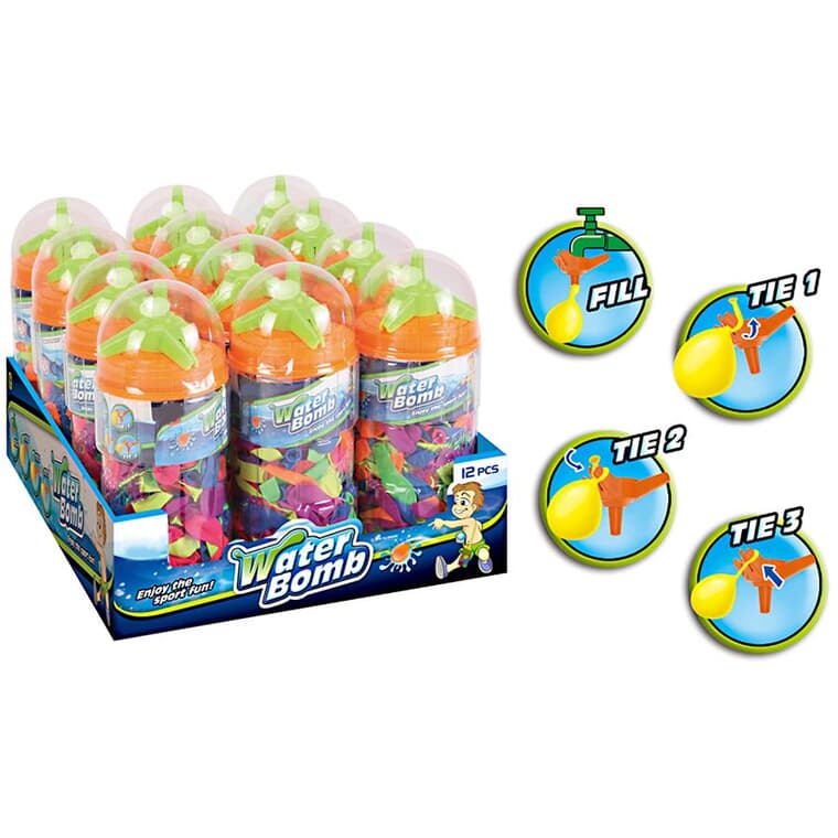 Water Bomb Balloons - 200 Pack