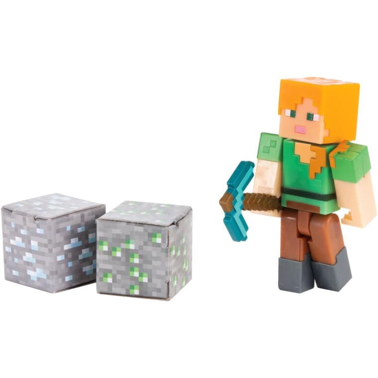 Figurine miniature Minecraft Core, figurines variées
