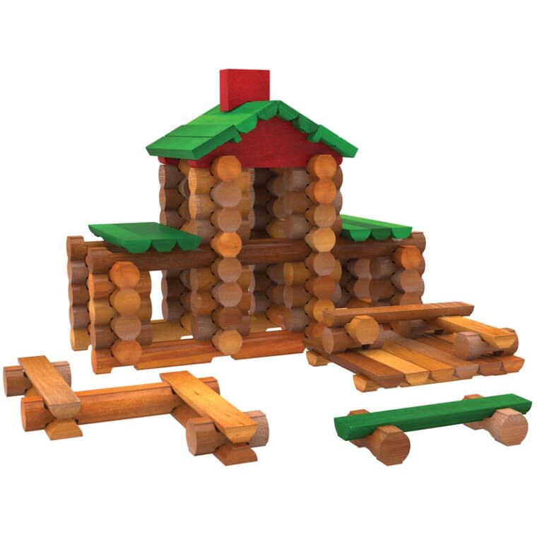 Lincoln Logs Classic Meeting House Building Set - 107 Pieces