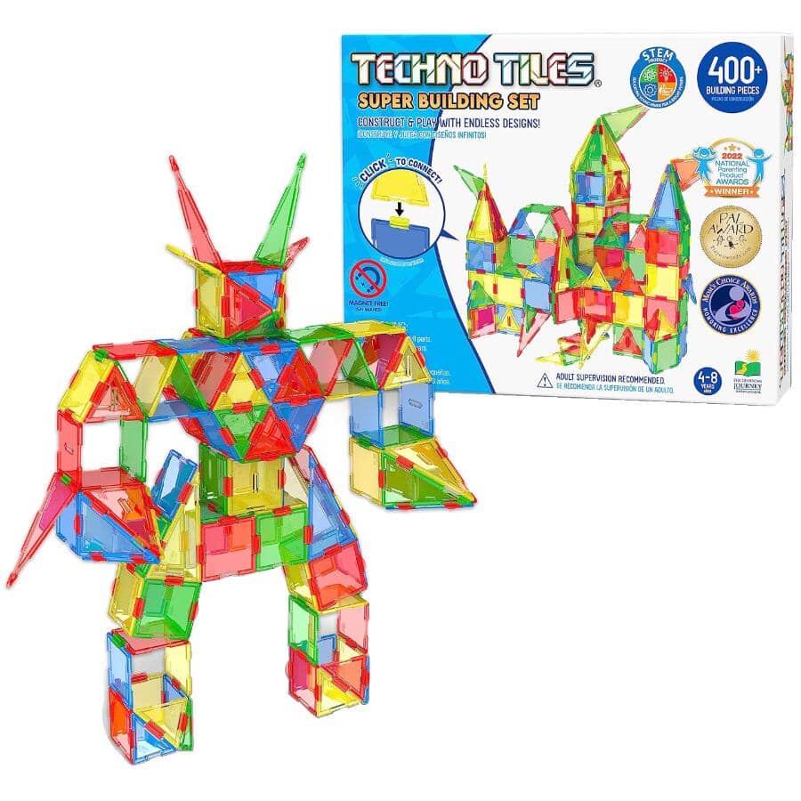 UNIVERSITY GAMES 400 Piece Super Set Techno Tiles | Home Hardware