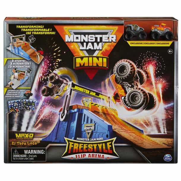 Monster Jam Stadium Playset Monster Dirt Arena Set With 1:64 Max-D