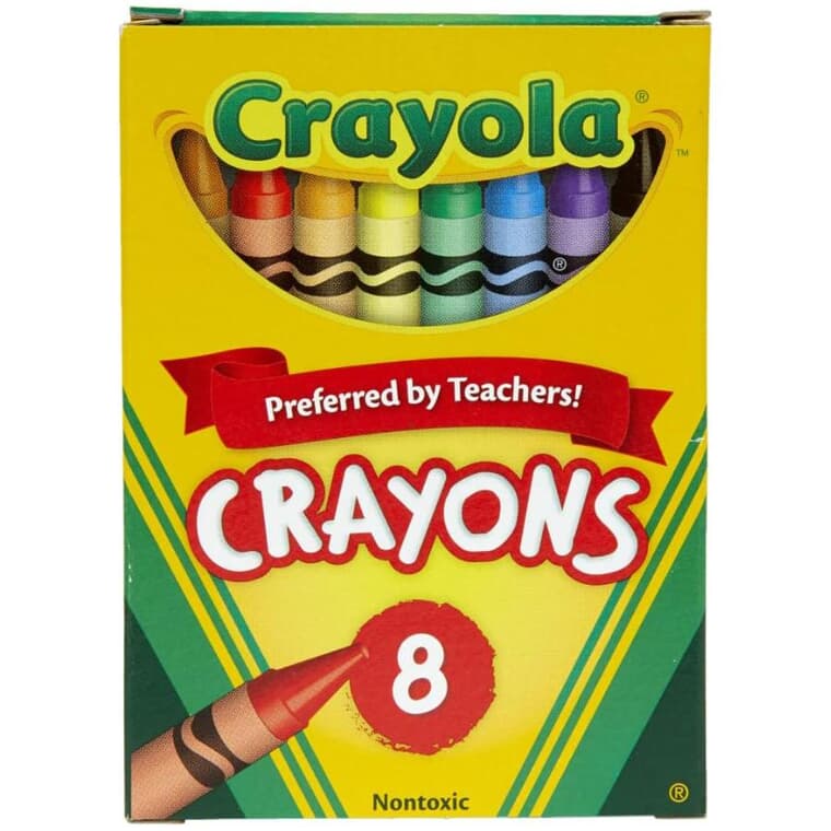Crayons de cire classiques, paquet de 8