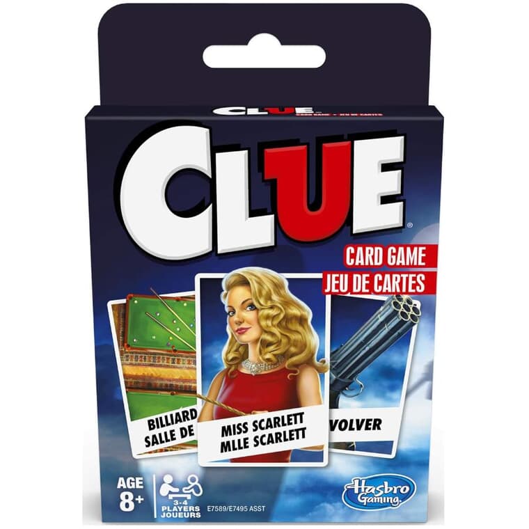 Clue Card Game - Bilingual