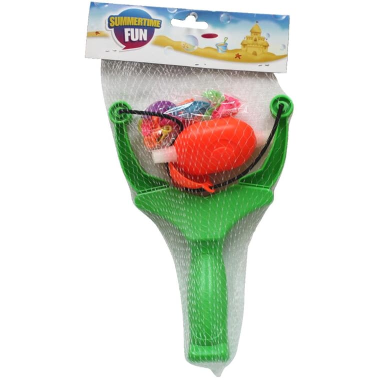 Water Bomb Slingshot with Balloons, Assorted Colours