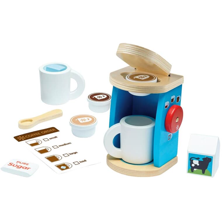 Wooden Brew and Serve Coffee Set - 12 Piece